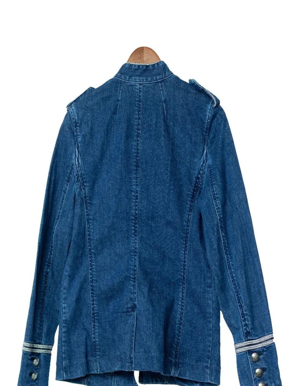 Ralph Lauren Bluestar Military Denim Jean Jacket - Picture 3 of 4